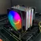 Refroidisseur de processeur, 4 caloducs, 4 broches, PWM, processeurs PC, radiateur de ventilateur RGB pour Intel LGA X99 2011 1700 1150 1151 1366 1155 X79 1200