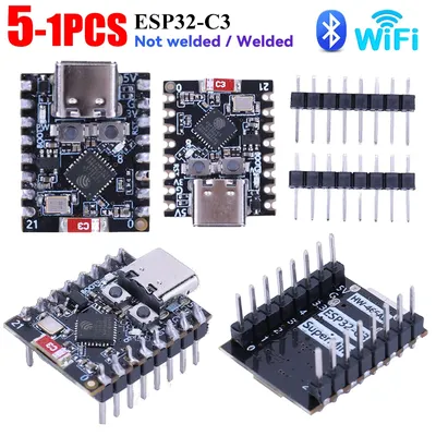 1-5PCS/ESP32 C3 Development Board Module Mini Wifi BT Bluetooth Modul Prozessor RISC-V ESP32-C3 SuperMini 4M flash Typ-C Image