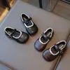 Kinder PU Leder Schuhe Frühling Herbst Neue Spitze Mädchen Prinzessin Schuhe Kinder Schule Student Loafer Größe 22-31