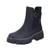 Stiefelette RIEKER "Rieker Stiefelette Lederimitat", Damen, Gr. 39, schwarz, Lederimitat, casual, Schuhe