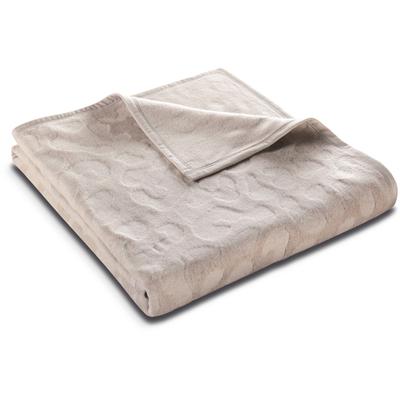 Wohndecke BIEDERLACK "Wohndecke Feel mit schöner Hoch-Tief-Struktur", grau, B:150cm L:200cm, Baumwolle, Polyacryl, Polyester, Wohndecken, Made in Germany Image