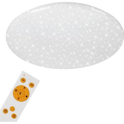 BRILONER LEUCHTEN LED Deckenleuchte "3368016 VERB", schwarz, Lampen, CCT, dimmbar über Fernbedienung, Nachtlichtfunktion, weiß Image