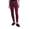 5-Pocket-Hose MARC O'POLO "aus Organic-Cotton-Modal-Stretch", Damen, Gr. 30, Länge 32, rot (aubergine rot), Obermaterial: 82% Baumwolle, 17% Modal, 1% Elasthan, unifarben, casual, lässig geschnitten knöchelfrei, Hosen