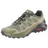 Trailrunningschuh SALOMON "SPEEDCROSS PEAK", Gr. 46, olive night, deep lichen grün, schwarz, Synthetik, Textil, sportlich, Schuhe