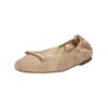 Ballerina HÖGL "Högl Ballerinas Leder", Damen, Gr. 40, grau (taupe), Leder, casual, Schuhe