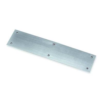 ROCKWOOD 73G.28 Door Push Plate, Aluminum, 20"L x 4"W, 0.125" Proj.