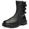Stiefelette ARA "MANCHESTER", Damen, Gr. 8 (42), schwarz, Glattleder, unifarben, klassisch, Schuhe, Biker Boots, Stiefel mit Blockabsatz, H-Weite