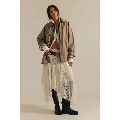We The Free Easy That Canvas Jacket at Free People in Dutch Cocoa, Size: Small