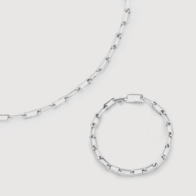 Alta Mini Chain Necklace and Bracelet Set