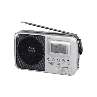 SuperSonic SC-1091 Portable AM FM Digital Alarm Clock Shortwave Radio