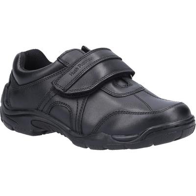 Hush Puppies Chaussures d'école en cuir Arlo Senior pour garçons (Noir) Image