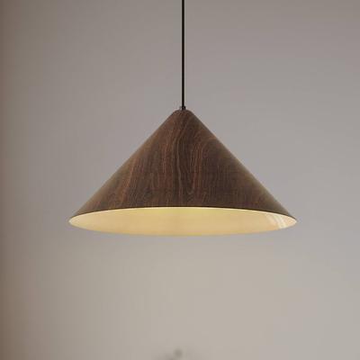 Hängelampe Clarine Lindby, dimmbar, Holz dunkel, für Wohn- / Esszimmer, Metall, Modern, Pendelleuchte Image