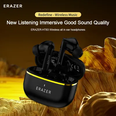 Lenovo True Wireless Bluetooth Kopfhörer In-Ear-Ohrhörer HIFI Stereo für Sport BT 5.4 Rauschunterdrückung Mini-Kopfhörer HT83 Image