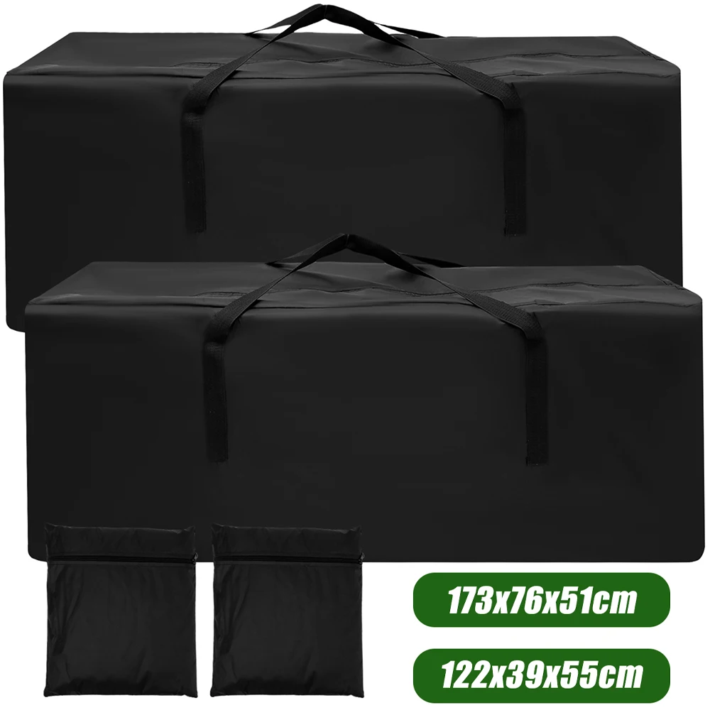 2Pcs Möbel Kissen Lagerung Tasche Große Kapazität Möbel Schutzhülle Tasche Wasserdicht Staubdicht Garten Weihnachten Baum Organizer Image