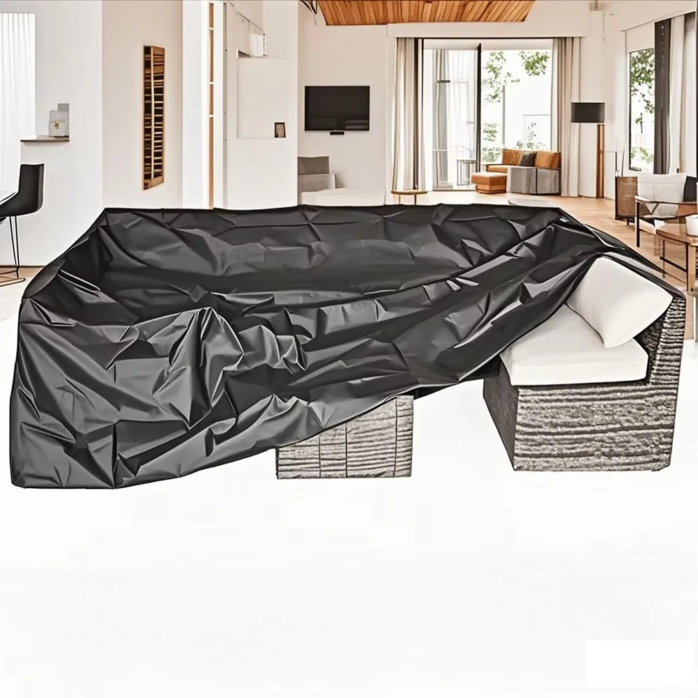 Wasserdichte Abdeckung für Terrassen- und Gartenmöbel im Freien, Regen- und Schneetischabdeckung, Staubschutz für Sofatische, geeignet für viele Größen Image