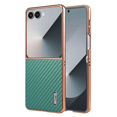 Handy Hülle Handyhüllen Für Samsung Galaxy Z Flip 7 Z Flip 6 Z Flip 5 Z Flip 4 Rückseite Stoßfest Retro TPU PU-Leder Image