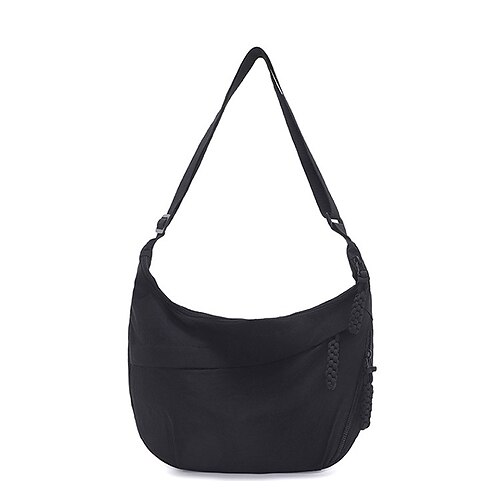 Damenmode, einfarbig, Nylon, Umhängetasche, Hobo-Tasche, wasserdicht, leicht, lässig, Umhängetasche, stilvoll, hochwertig, langlebig, trendige Handtasche für den Alltag