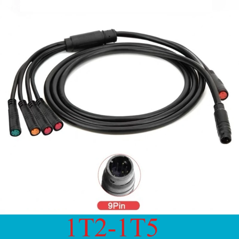 Elektrofahrrad 1T2/1T5 Wasserdichtes Kabel Controller Licht Ebrake Drosselklappenanzeige E-Bike Kabel Umbauzubehör Image