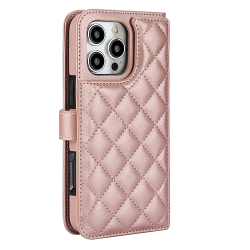 Handy Hülle Handyhüllen Für 16 15 14 Pro Max Plus 16e 13 Mini Brieftaschenhülle mit Trageriemen Ständer Kartenfach Retro TPU PU-Leder Image