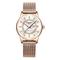 die neue Damen-Modeuhr mit Metallarmband und IPX7-Wasserbeständigkeit, doppeltem Kalender, leuchtender lässiger Quarzuhr, leichter Luxus und vielseitige elegante Damenarmbanduhr