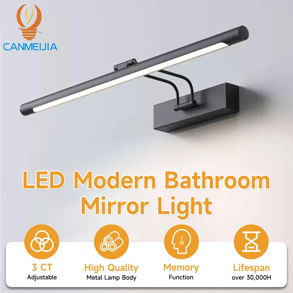 2025 NEUE Eitelkeit Spiegel Lampe Wand Lampe Badezimmer Spiegel Licht Led Wasserdicht Für Make-up Moderne Dekoration Innen Waschbecken