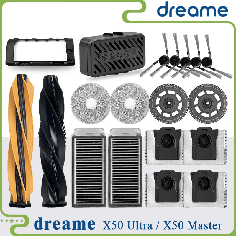 Dreame X50 Ultra Kompletter Roboter /L40S Pro Ultra /X50 Master Zubehör Hauptseitenbürste Hepa-Filter Mopp Staubbeutel Ersatzteile Image