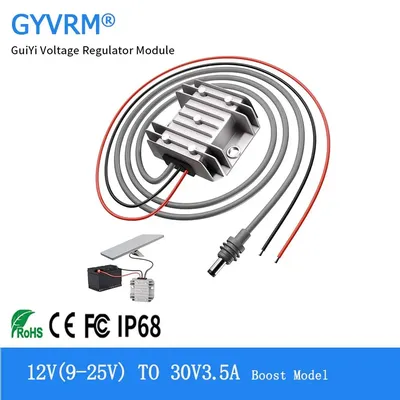 DC-DC Step-up Module 12V to 30V 3.5A 105W Power Supply 12V to 30V Booster with DC power cord Starlink Mini Step Up Power Cord
