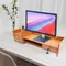 Miihgnos Supporto per monitor in legno Accessori da scrivania Supporto per monitor Legno Mit 3 Schubladen 1 Schloss Monitor Riser Scrivania Pog Computer Lap