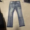 Streetwear Splatter Washed Flared Denim Jeans für Männer High Street Viral Style Hip Hop Trendy Bootcut Hose Plus Größe 40