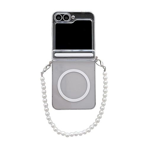 Handy Hülle Handyhüllen Für Samsung Galaxy Z Flip 7 Z Flip 6 Z Flip 5 Rückseite mit Trageriemen Unterstützt kabelloses Laden Stoßfest Retro PC Image