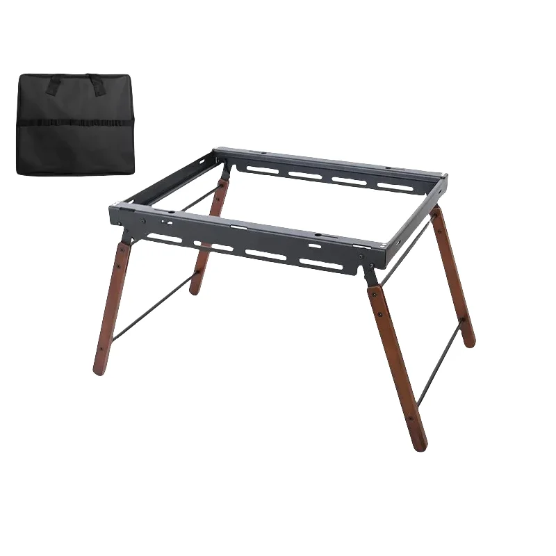 Campingtisch Igt 2-Einheiten-Tisch, Outdoor-Klapptisch, taktisches Picknick-Grill-Kochgeschirr, tragbarer, leichter Camp-Schreibtisch zum Wandern