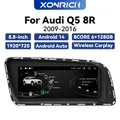 Lettore autoradio Carplay Wireless Android 14 per Audi Q5 2009-2016 schermo IPS da 8.8 pollici GPS 8Core 128GB Navi Multimedia 4G WIFI
