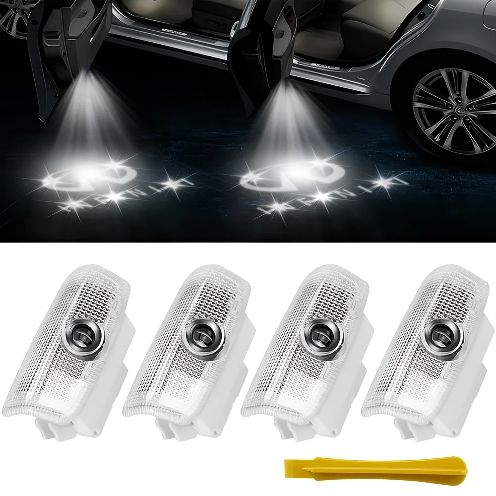 Automotive LED Door Welcome Projector - for Q50 Q60 Q70 G25 G37 QX50/56/60/70/80 M25/35/37/45/56 FX35/37/45/50 EX25/35/37