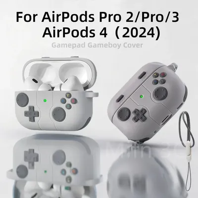 3D-Gamepad-Gameboy-Abdeckung für Airpods 4 1/2, Airpods 3 Hülle Kopfhörerhülle Schutzhülle für Apple Airpods Pro 2 Airpods-Abdeckung Image