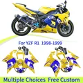 Per Yamaha 1998 1999 YZFR1 YZF1000 YZF R1 YZF 1000 YZF-R1 R1 98 99 Carenature | colore giallo blu | Grafica CAMEL