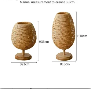 Hochwertige dekorative Tischlampe aus massivem Holz im japanischen Stil, kreative Bambus-Zen, neue chinesische Schlafzimmer-Nachttischlampe