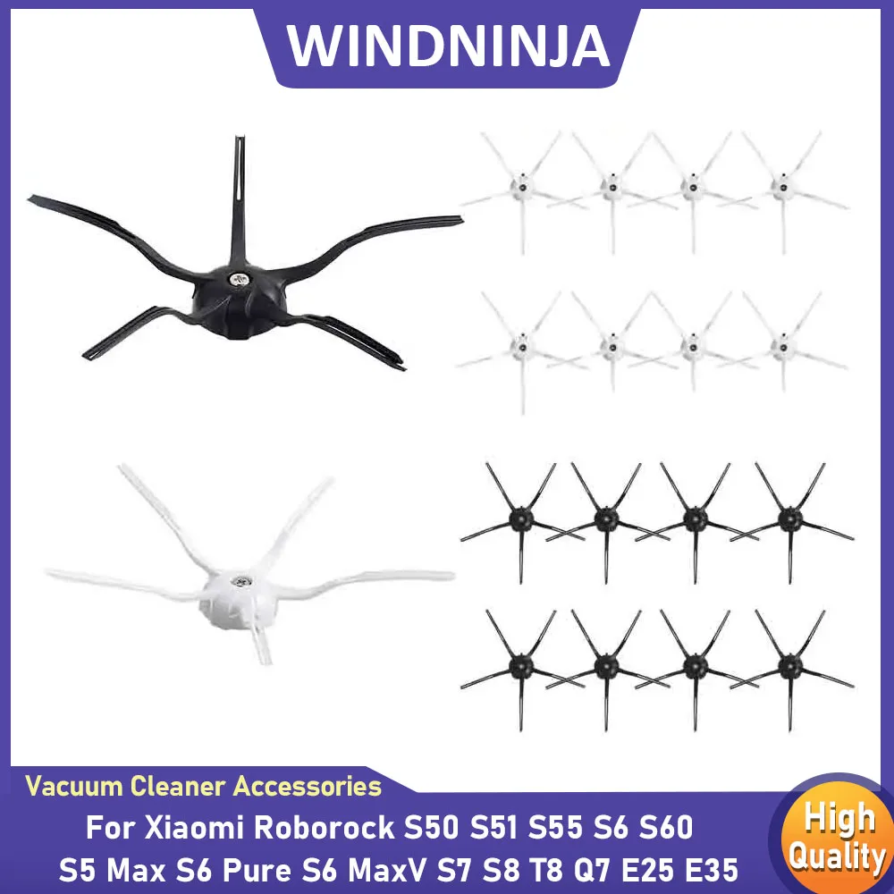 Seite Pinsel Für Xiaomi Roborock S50 S51 S55 S6 S60 S5 Max S6 Reine S6 MaxV S7 S8 T8 Q7 E25 E35 Roboter Staubsauger Ersatzteile Image