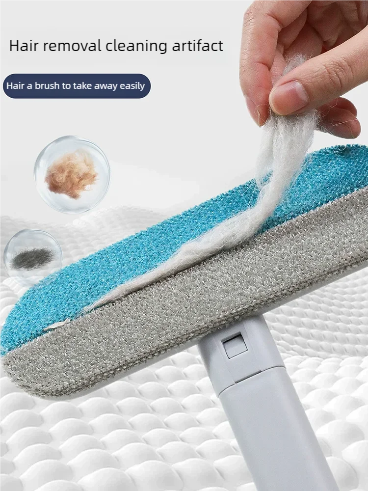 Haarschaber, trockenes und nasses Waschen von Haustieren, abnehmbarer Sofadeppich, multifunktionales selbstklebendes Zwei-Wege-Epilator Image