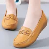 Frau Schuhe Weiche Low Heels Flache Schuhe Für Frauen Leder Casual Zapatos De Mujer Elegante Ferse frauen Schuhe Wohnungen Weibliche schuhe
