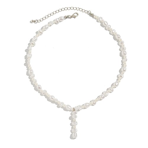 Collana di Perle Perla Per donna Elegante Carino Nappa Perline Matrimonio A Forma di Y Collana Per Matrimonio Feste Quotidiano