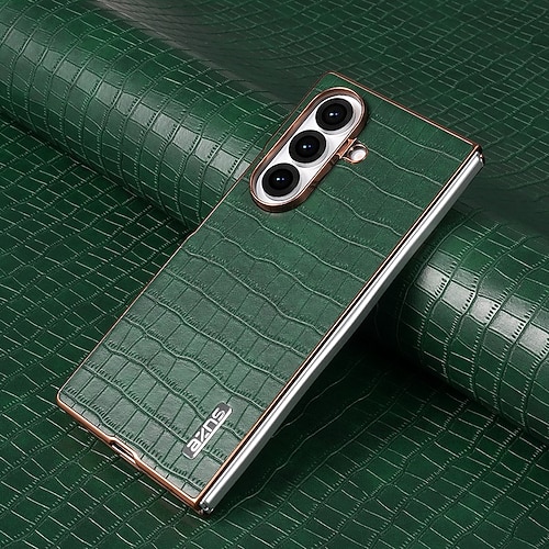 Handy Hülle Handyhüllen Für Samsung Galaxy Z Fold 7 Z Fold 6 Z Fold 5 Z Fold 4 Rückseite Stoßfest Retro TPU PU-Leder Image