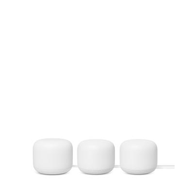 Google Nest Wi-Fi Router and Two Access Points - Snow