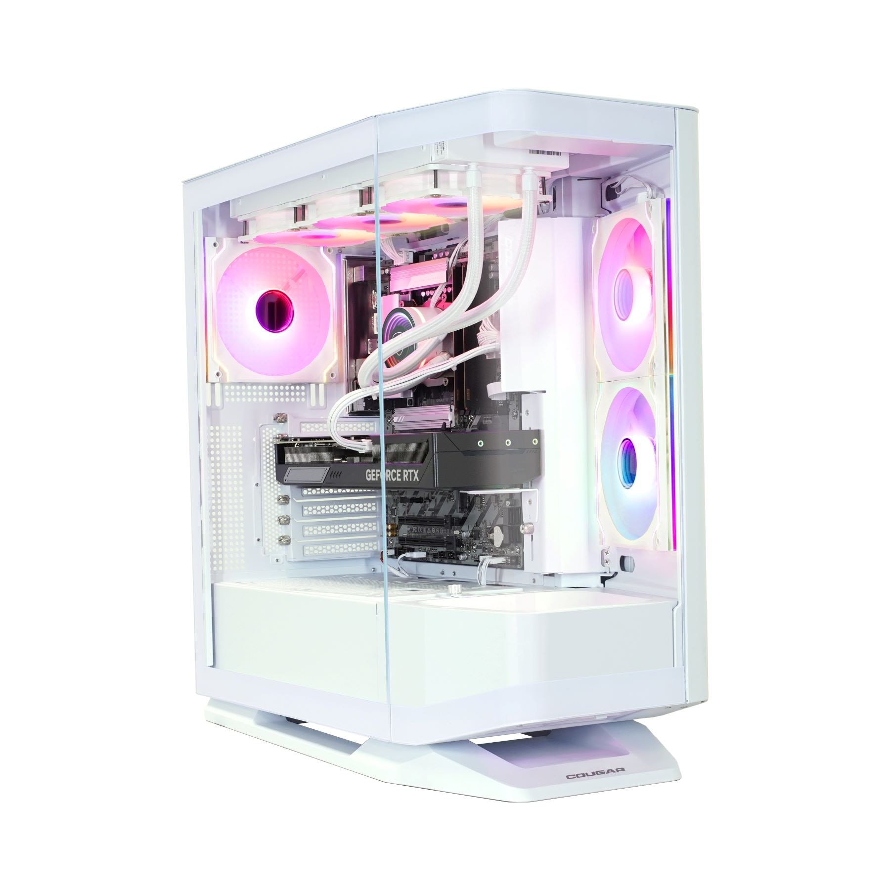 COUGAR Gaming-PC "FV270 WT 7711 Intel Core Ultra 5 245KF RTX 5060 32GB DDR5 1TB SSD", weiß, Microsoft Windows 11 Home (64 Bit), 32 GB RAM 1.000 GB SSD, Desktop-PCs, Windows 11, DDR5 RAM Image