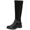 Stiefel CAPRICE "Caprice Stiefel Leder", Damen, Gr. 39, schwarz, Leder, casual, Schuhe