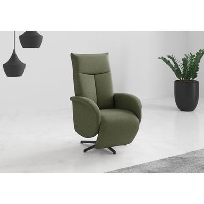 TV-Sessel SIT & MORE "Juma, inkl. Drehfunktion & Kopfteilverstellung", grün (olive), B:75cm H:110cm T:82cm, 95% Polyester 5%Polyamid, Sessel, Höhe Armlehne 62 cm, wahlweise mit Aufstehhilfe, 2 Motoren und Akku Image