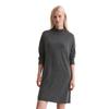 Strickkleid MARC O'POLO "aus softem Schurwolle-Mix", Damen, Gr. 32, Normalgrößen, night grau melange, Obermaterial: 50% Schurwolle, 33% Viskose, 17% Polyamid; Futter: 100% Nicht verfügbar, unifarben, relaxed fit kurz, Langarm Rippbündchen, Kleider