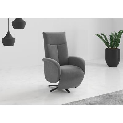 TV-Sessel SIT & MORE "Juma, inkl. Drehfunktion & Kopfteilverstellung", grau, B:75cm H:110cm T:82cm, 90% Polyester 10% Polyamid, Sessel, Höhe Armlehne 64 cm, wahlweise mit Aufstehhilfe, 2 Motoren und Akku Image