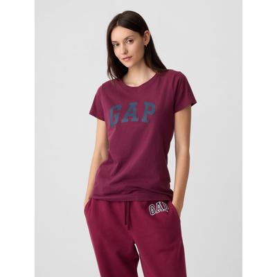 Gap Burgundy Red Logo Crew Neck T-Shirt