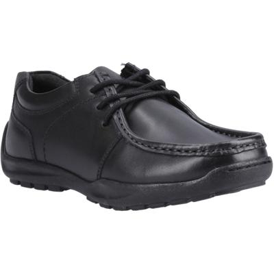 Hush Puppies Mackenzie Wallabee Die Schwarzen Schnürschuhe Für Jungen Aus Leder Image