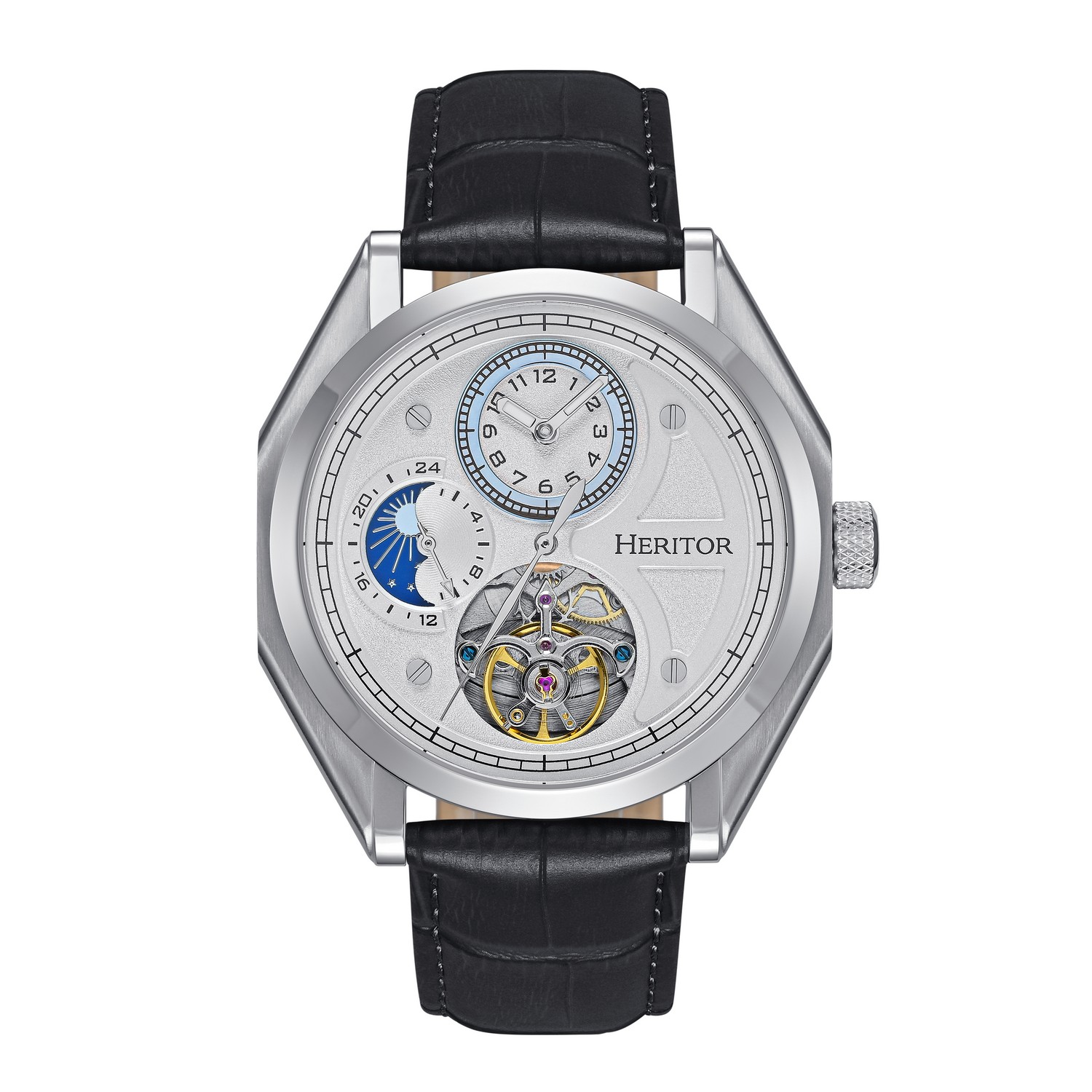 Heritor Automatikuhr Antoni mit Lederarmband Image
